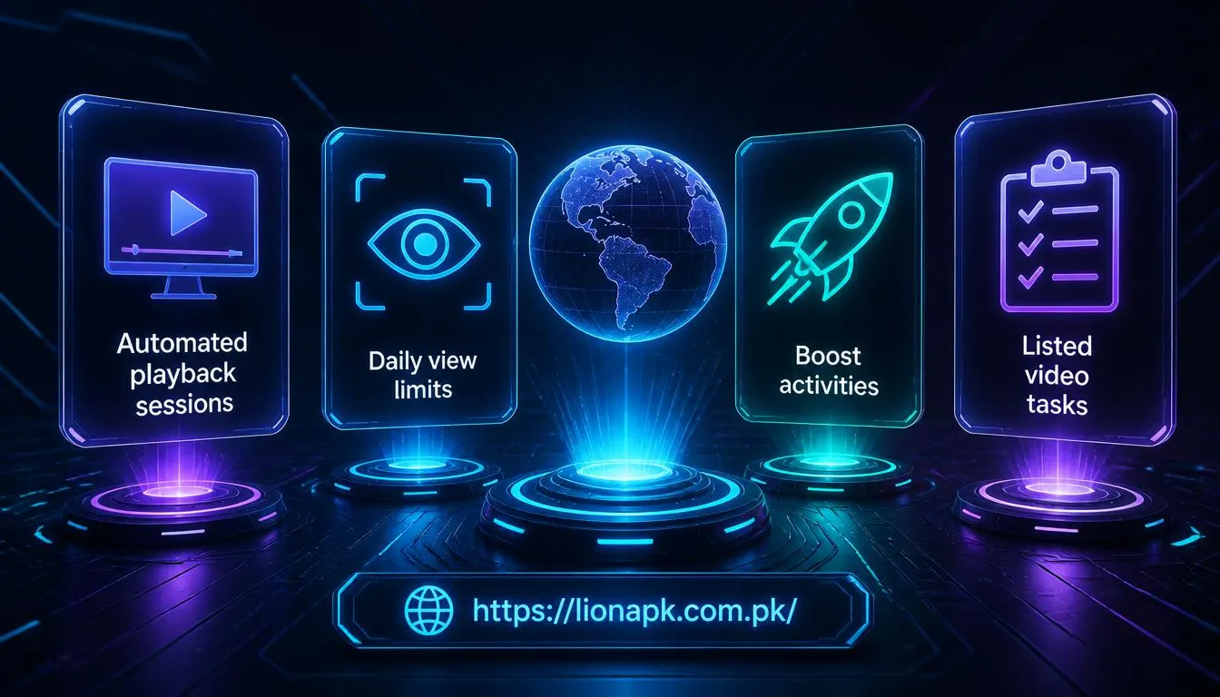 What Types of Tasks Are Available Listed video tasks Automated playback sessions Daily view limits Boost activities