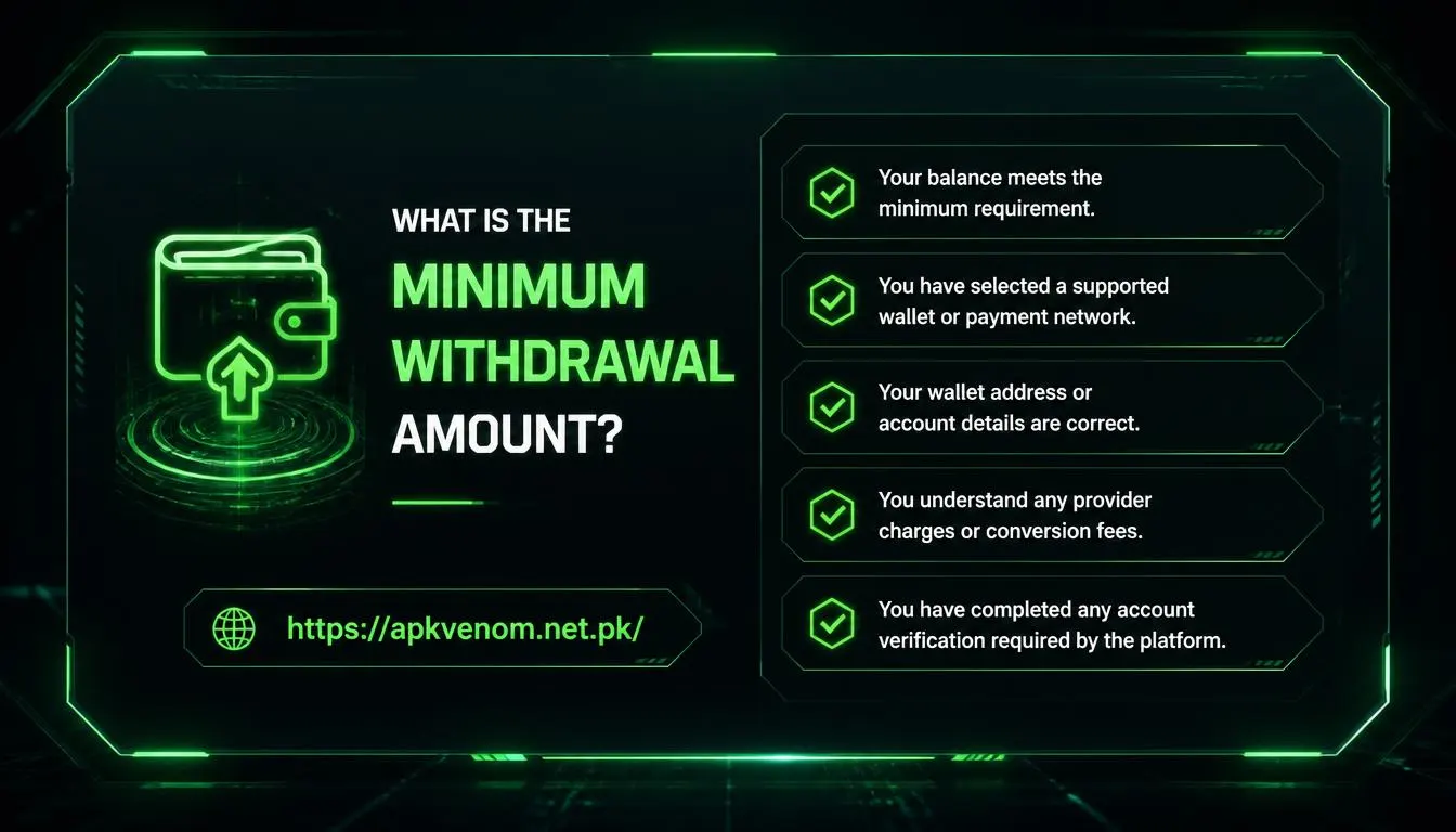 What Is the Minimum Withdrawal Amount