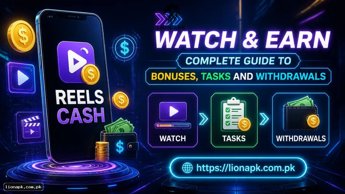 Reels Cash: Watch & Earn  Complete Guide to Bonuses, Tasks and Withdrawals