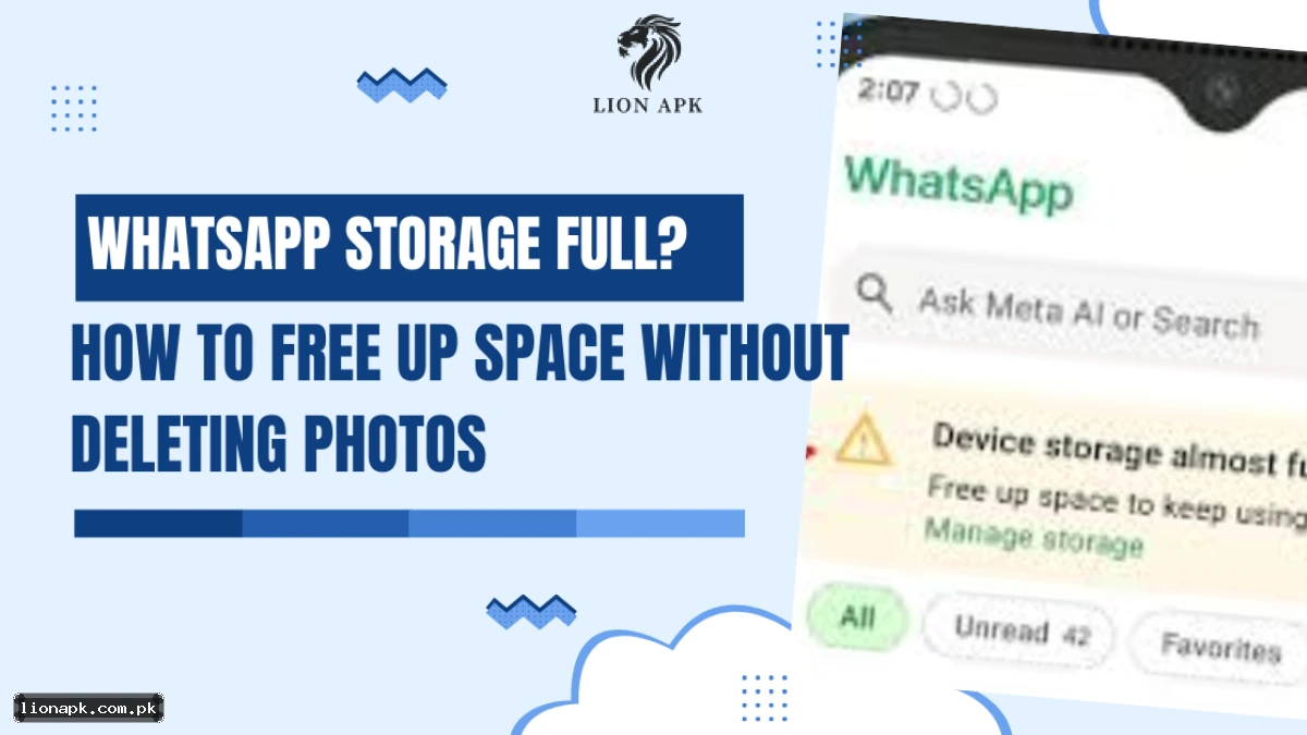 WhatsApp Storage Full? — How to Free Up Space Without Deleting Important Photos