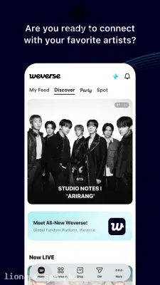 Weverse screenshot