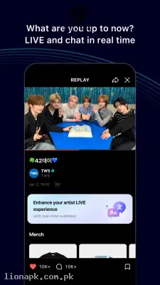 Weverse screenshot
