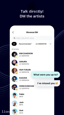 Weverse screenshot