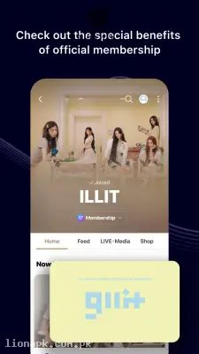 Weverse screenshot