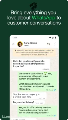 WhatsApp Business screenshot