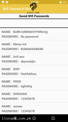 WiFi Password Show screenshot