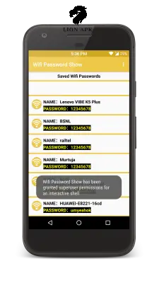 WiFi Password Show screenshot