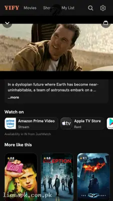 Yify Movies screenshot
