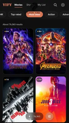 Yify Movies screenshot