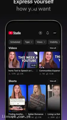 YouTube Studio screenshot