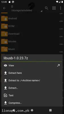 ZArchiver screenshot