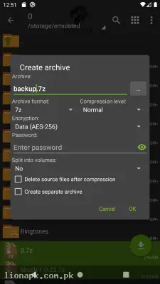 ZArchiver screenshot
